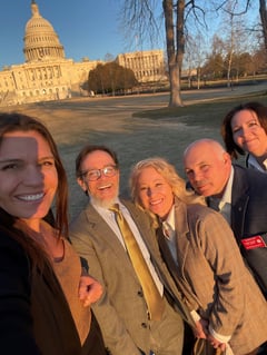 Nicole Atchison and OTA members in Washington DC