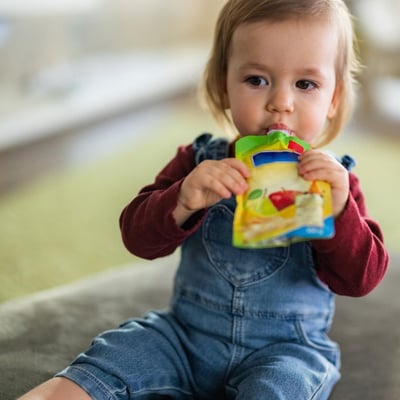 Baby-eating-food-from-pouch