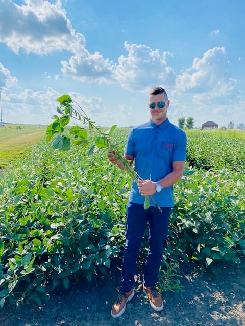 Jordan in Soy Field